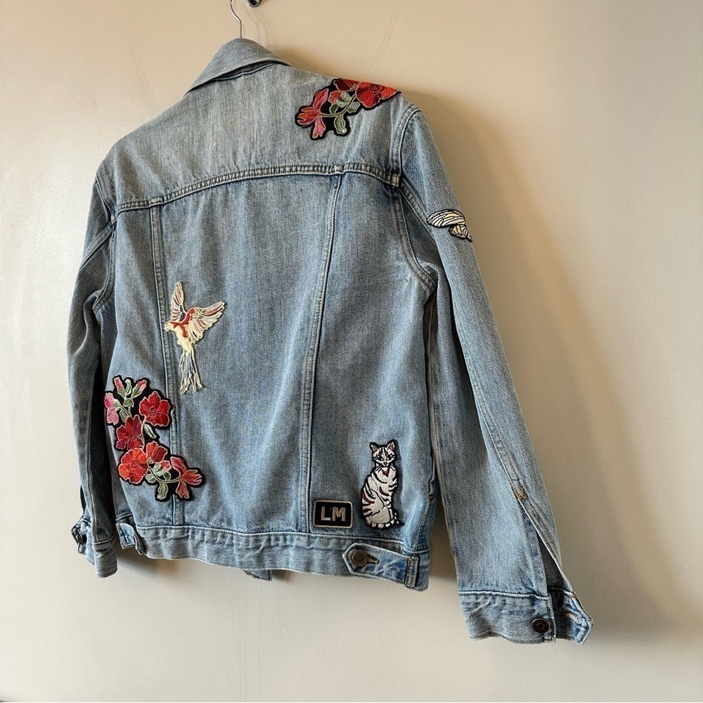 ARITZIA-“LITTLE Moon” Dianthus Patch Embroidered Jacket (Size:XS) - Picture 9 of 13
